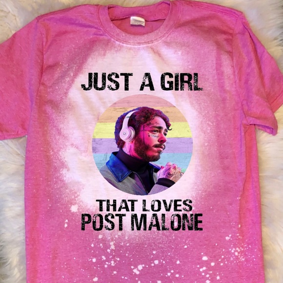 Just A Girl That Loves Post Malone shirt - Picture 1 of 3